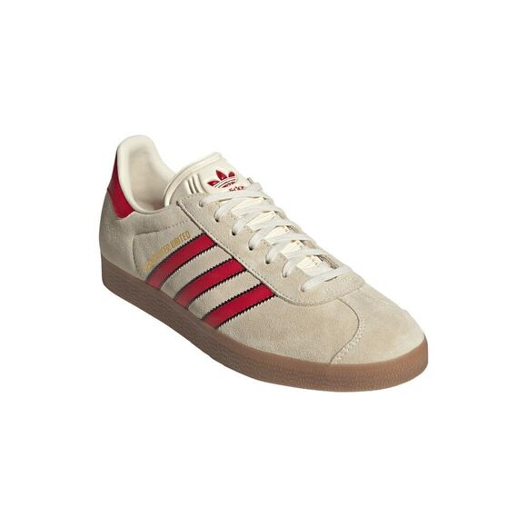 adidas Gazelle Manchester United - Men's (JS3040, Cream/Core Black) Size 11.5